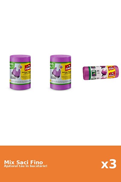 Fino Set 3 Saci Fino: 2x 60l, 1x 20 buc