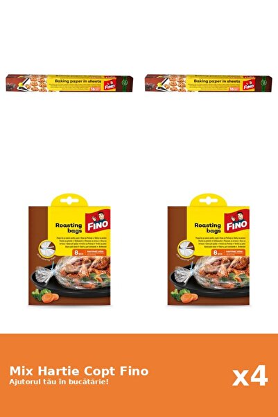 Fino Set 4 Hartie Copt Fino: 2x 16 foi, 2x 8 buc