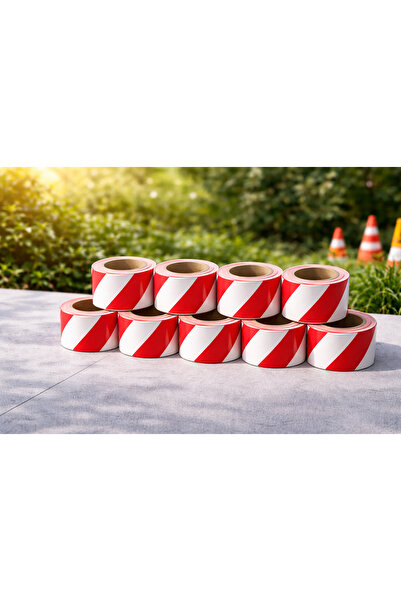 A-plast 10 ADET İkaz Şeridi -Uyarı Bandı -Emniyet Şeridi -Emniyet bandı kırmı...