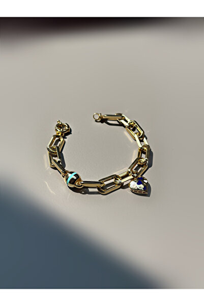 Cengiz Silver 925 Ayar Gümüş Kalp Charm’lı Hallow Bileklik