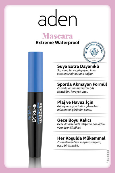 Aden Extreme Waterproof Maskara