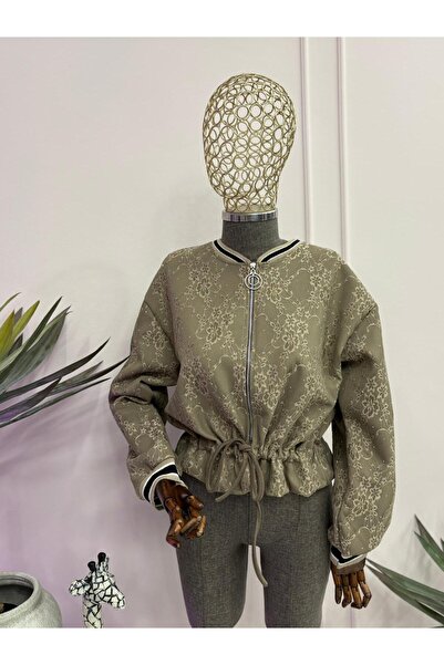 LUX Zippered and lace jacket