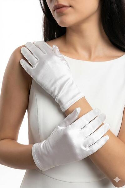 Hobigram Mănuși din satin pentru dans și operă de 28 cm – Mănuși elegante de ...