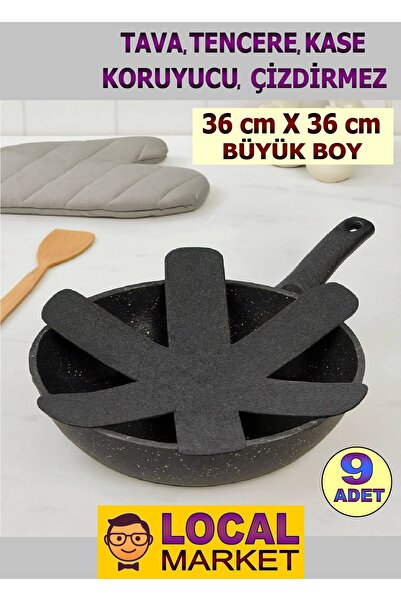 LOCAL MARKET 9 τεμάχια ΜΕΓΑΛΟΥ ΜΕΓΕΘΟΥΣ (36 x 36 εκ.) τσόχα προστασίας από γρ...