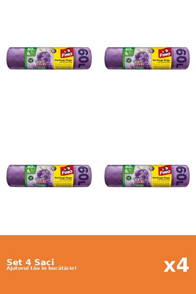 Fino Set 4 Saci menaj parfumati Tytan Flex lavanda, 60 litri, 8 buc