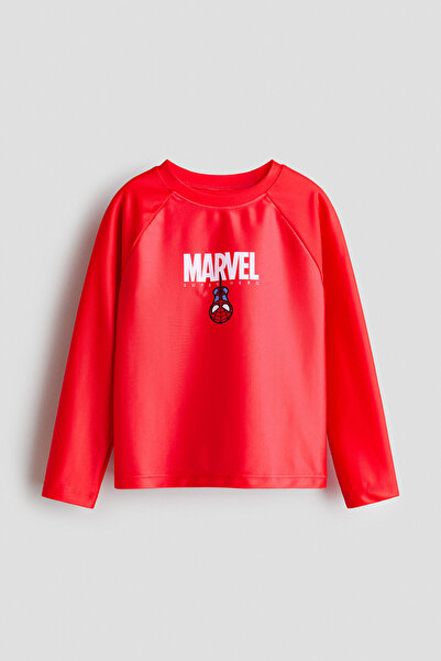 H&M UPF 50 Baskılı Mayo Üstü