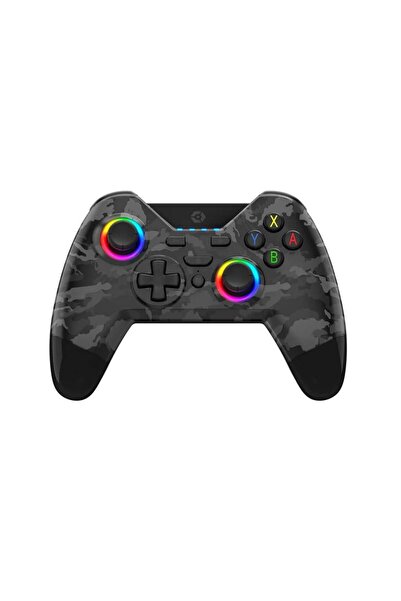 GIOTECK Controler wireless RGB WX4+ Camo negru pentru Switch