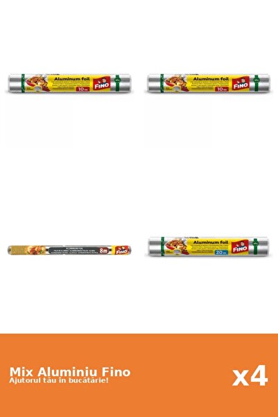 Fino Set 4 Aluminiu Fino: 2x 10 m, 1x 8 m, 1x 20 m