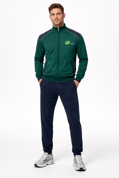 Lotto Men's tracksuit LA2039, set of zippered sweatshirt and pants, regular fit