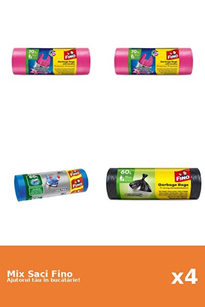 Fino Set 4 Saci Fino: 2x 70 l, 2x 20 buc