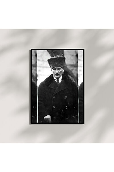 Kracket Mustafa Kemal Atatürk Kalpaklı Tablo Dekorasyon Poster Hediyelik