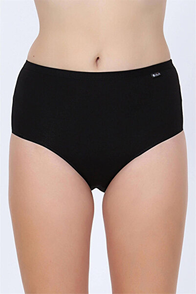 OBJE Siyah Yüksek Bel Cotton Külot