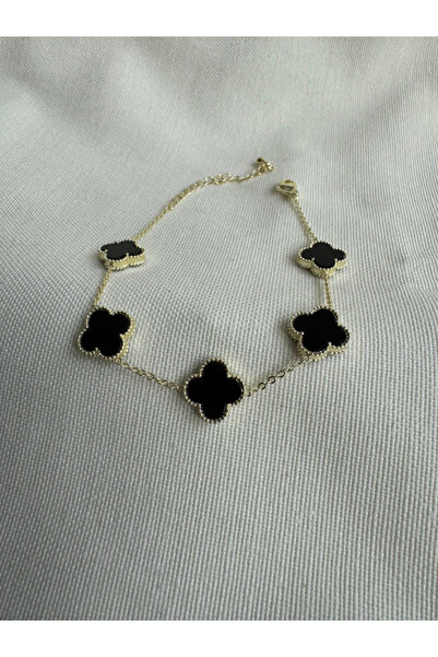 bijux by mrv Vk Model Clover Black Bracelet