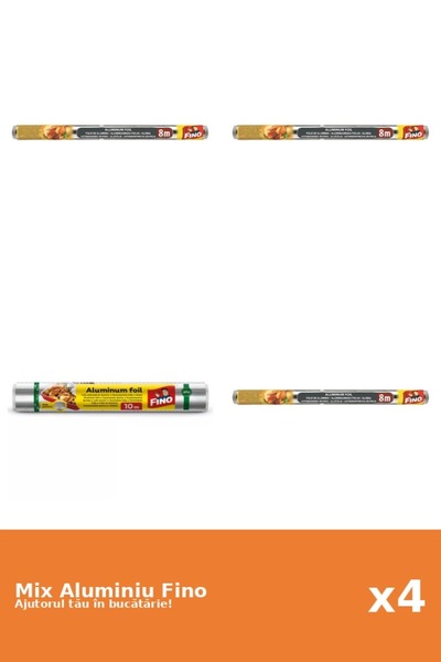 Fino Set 4 Aluminiu Fino: 3x 8 m, 1x 10 m