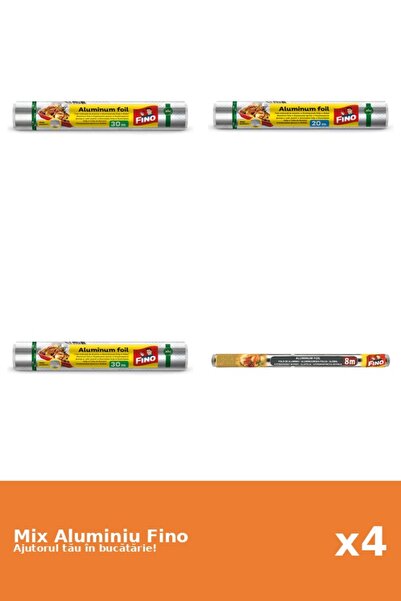 Fino Set 4 Aluminiu Fino: 2x 30 m, 1x 20 m, 1x 8 m