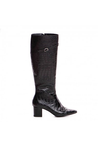 The 5th Element Cizme Dama Piele Naturala Negru Print Melina