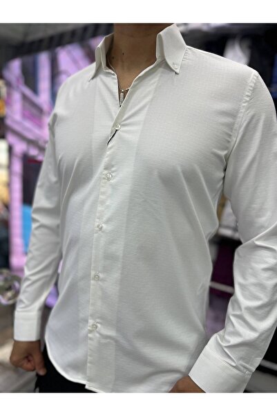 PASSERO Slim Fit V-Neck Cold Print Lycra