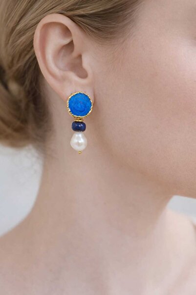 Feyz Tasarım Mine İnci Earrings