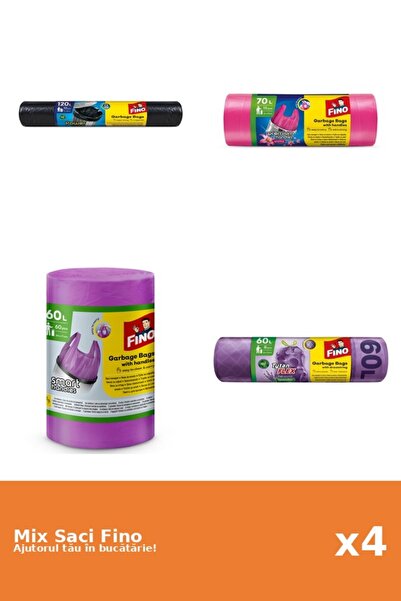 Fino Set 4 Saci Fino: 1x 120 l, 1x 70 l, 1x 60l, 1x 60 l