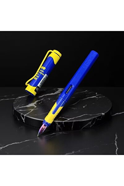 yiren EF pen, blue, stainless steel, fine style