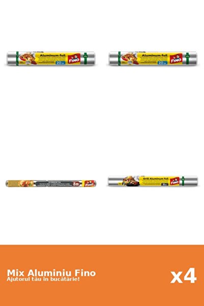 Fino Set 4 Aluminiu Fino: 2x 20 m, 2x 8 m