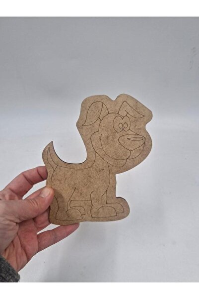 Mu Art Ahşap 10 Pieces Wooden Painting Cute Dog School DIY Activity Activity ...