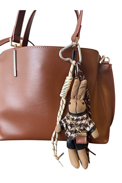 NO BRAND Tavşan Figürlü Şık Çanta Charmı – Dekoratif Çanta Aksesuarı