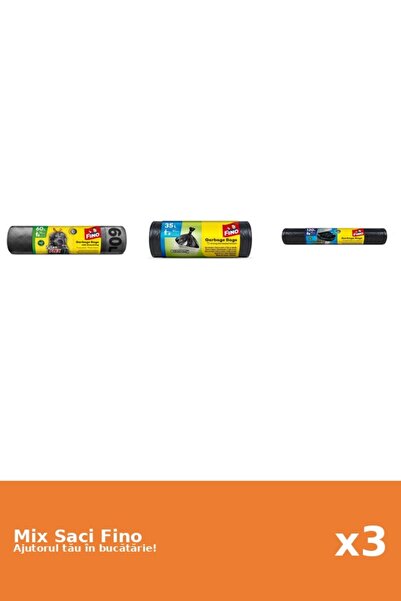 Fino Set 3 Saci Fino: 1x 60 l, 1x 30 buc, 1x 120 l