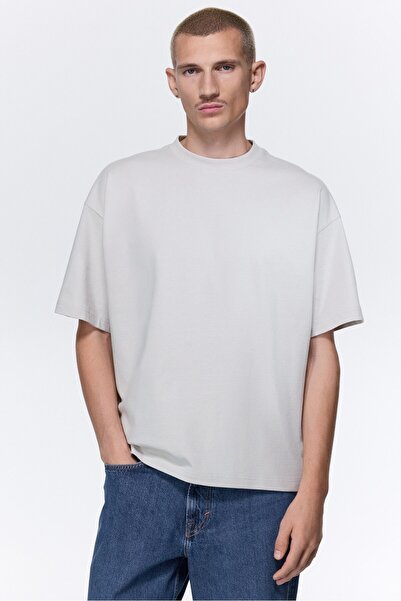 H&M Pamuklu Tişört Oversized Fit