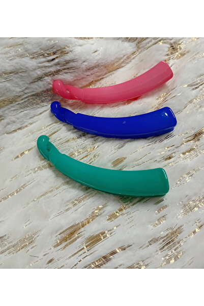 Lissa Aksesuar Muz Hair Clip Blue, Pink, Green Set of 3