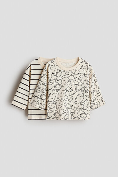 H&M 2'li Baskılı Tişört