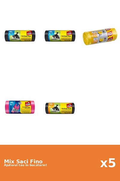 Fino Set 5 Saci Fino: 4x 30 buc, 1x 40 l