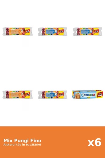 Fino Set 6 Pungi Fino: 2x 2l, 3x 1l, 1x 1 l