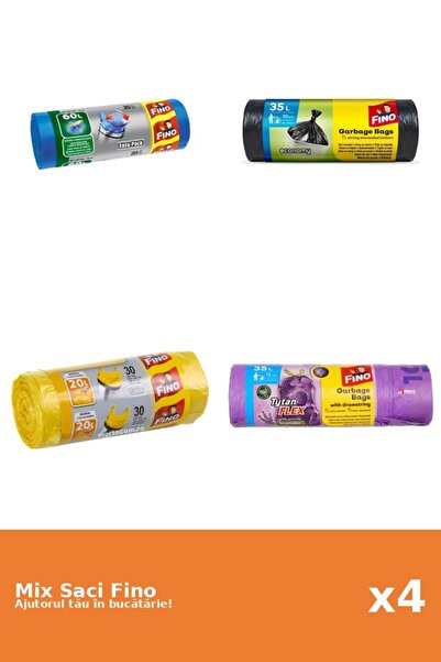Fino Set 4 Saci Fino: 1x 20 buc, 2x 30 buc, 1x 35 l