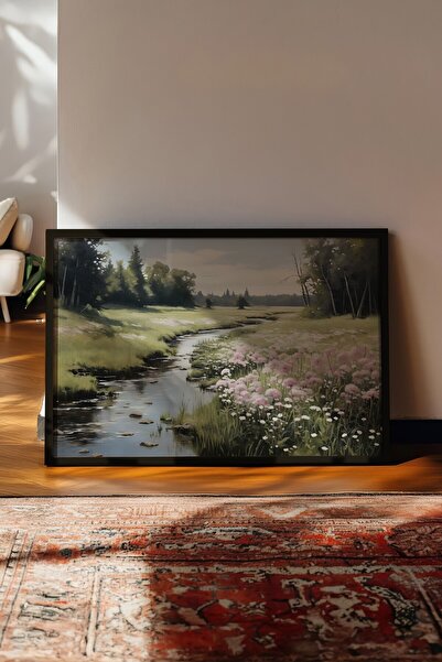 Postifull Tablou vintage, poster cu cadru negru, decor de perete vintage