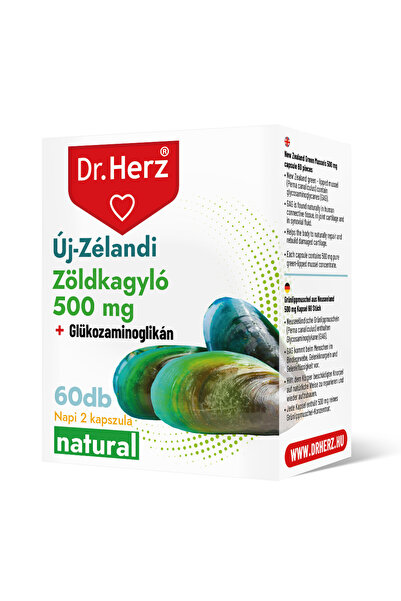 Dr Herz Capsule extract de midii verzi 500 mg + glucozamina 60 buc