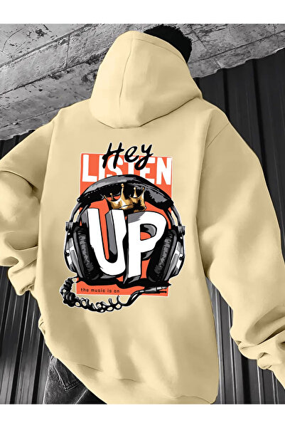 ELAN WEAR Back Printed women's/men's unisex Oversized Hooded sweatshirt