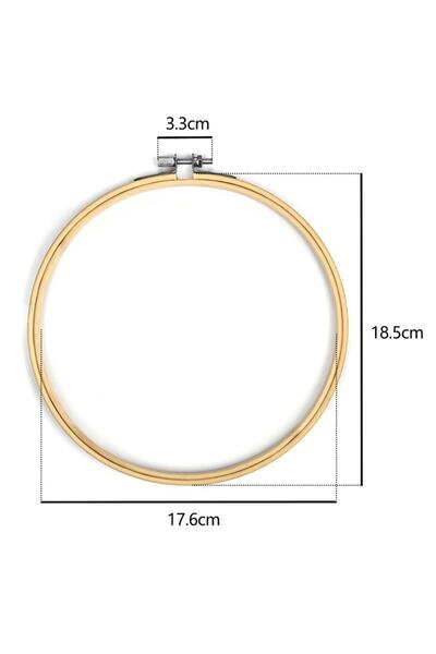 Choice7 مجموعة من 10 قطع من حلقات التطريز الخشبية بقطر 10-30 سم، مصنوعة من با...