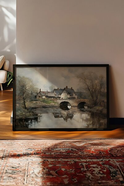 Postifull Vintage Tablo, Siyah Çerçeveli Poster, Vintage Duvar Dekoru