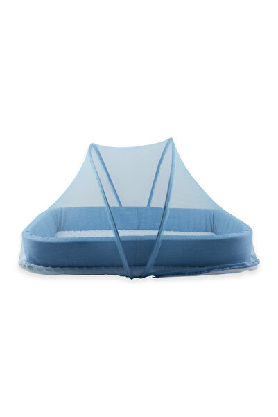 LITTLE ANGEL - سرير عش للأطفال مع ناموسية، كرسي استرخاء للمواليد الجدد