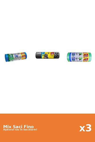 Fino Set 3 Saci Fino: 1x 20 buc, 1x 35 l, 1x 30 buc