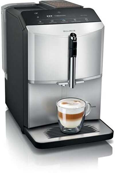Siemens Automatic coffee machine TF303E01 EQ300 1300 W, 15 bar, Daylight silver