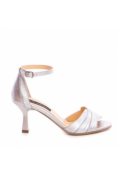 The 5th Element Camille Silver genuine leather bridal sandals