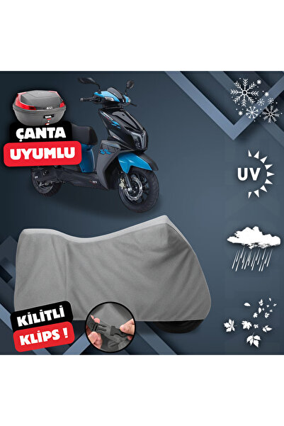 ULTRASHOP Tvs Ntorq 125 Su Geçirmez Motosiklet Brandası Arka Çanta Top Case U...