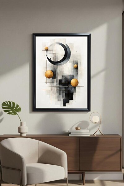 LUXRN Модерна абстрактна ботаническа декоративна картина с рамка, отпечатана ...