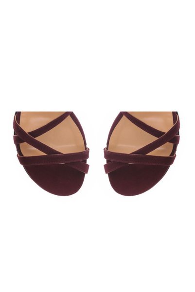 The 5th Element Sandale dama piele fara toc marsala Georgie