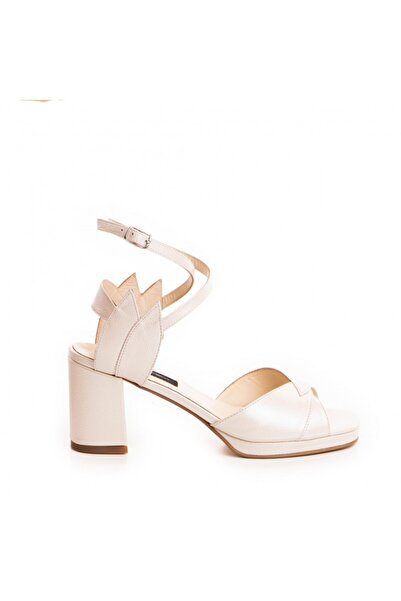 The 5th Element Sandale mireasa piele naturala Ivoire Flowers