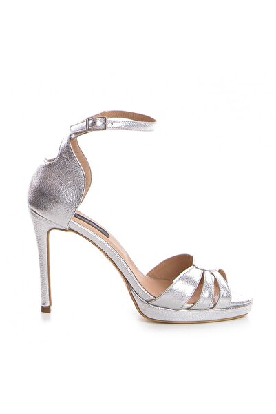 The 5th Element Genuine leather bridal sandals Silver Iris