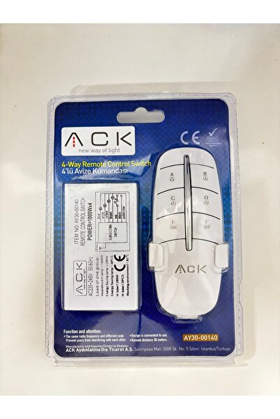 ACK 4’lü avize kumandası