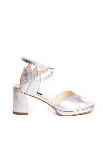 The 5th Element Sandale mireasa piele naturala Argintiu Flowers